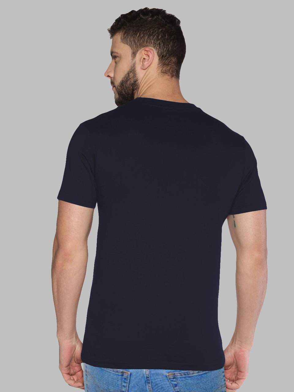 Men MultiColor Printed Trendy Round Neck Organic Cotton Half Sleeve Casual T-Shirt