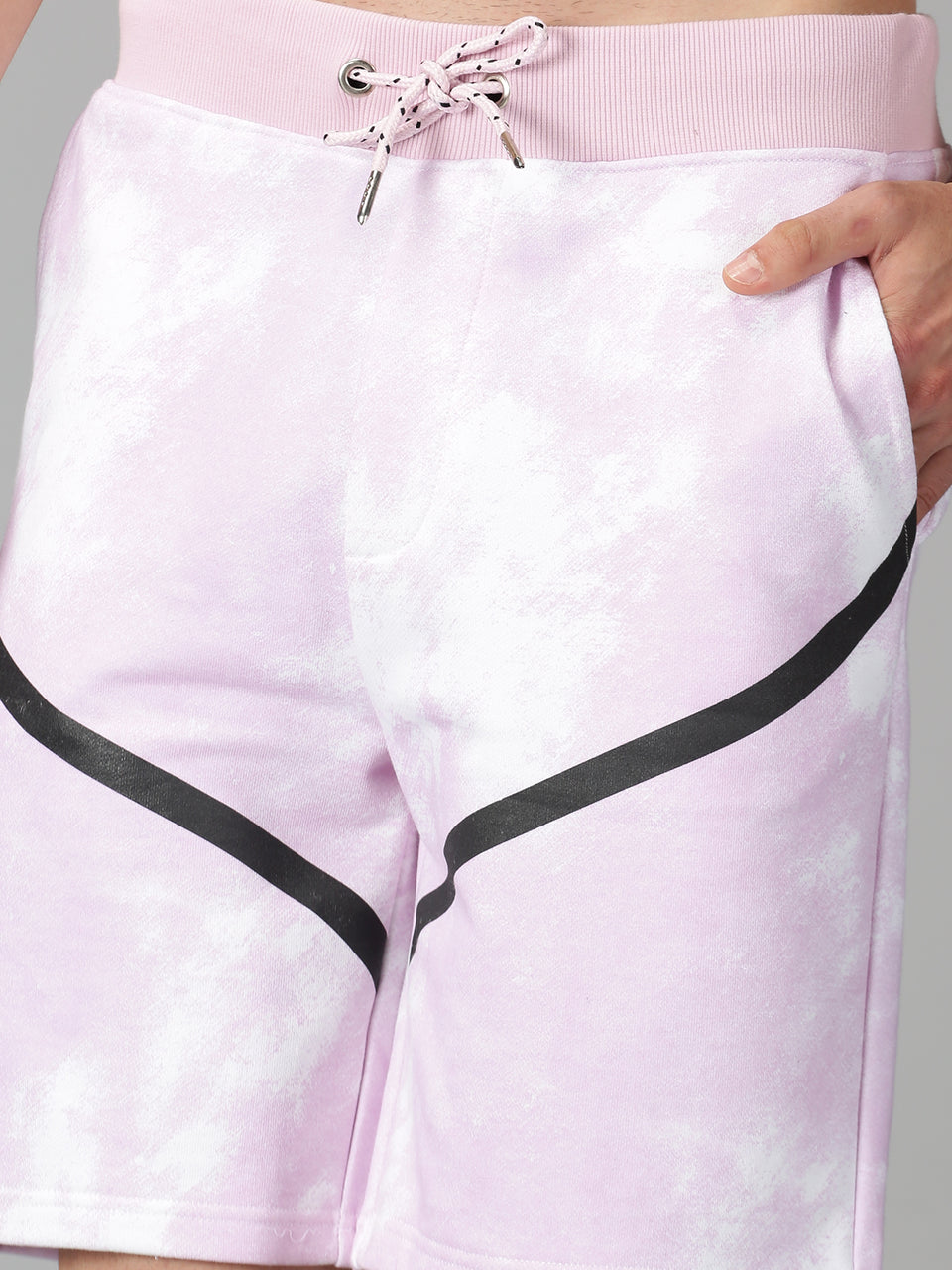 Men Pink Dyed Organic Cotton Regular Fit Stretchable Basic Shorts