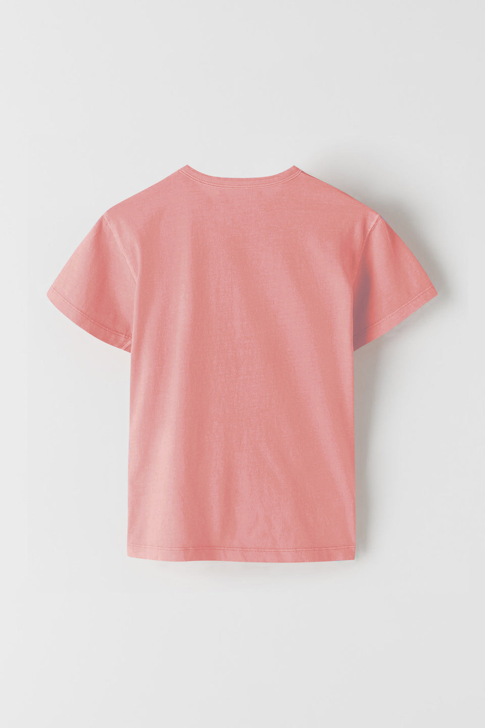 Kids Boys & Girls Pink Solid Pure Cotton Casual T-Shirt